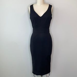 Zac Posen Black Fitted Dress